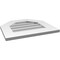 Ekena Millwork Octagonal Top Surface Mount PVC Gable Vent w/ 3-1/2"W x 1"P Standard Frame, 20"W x 18"H GVPOT20X1801SN - alternate 4